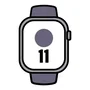 Apple Watch Series 11 46mm GPS + Cellular Aluminio Plata con Correa Deportiva Niebla Púrpura M/L